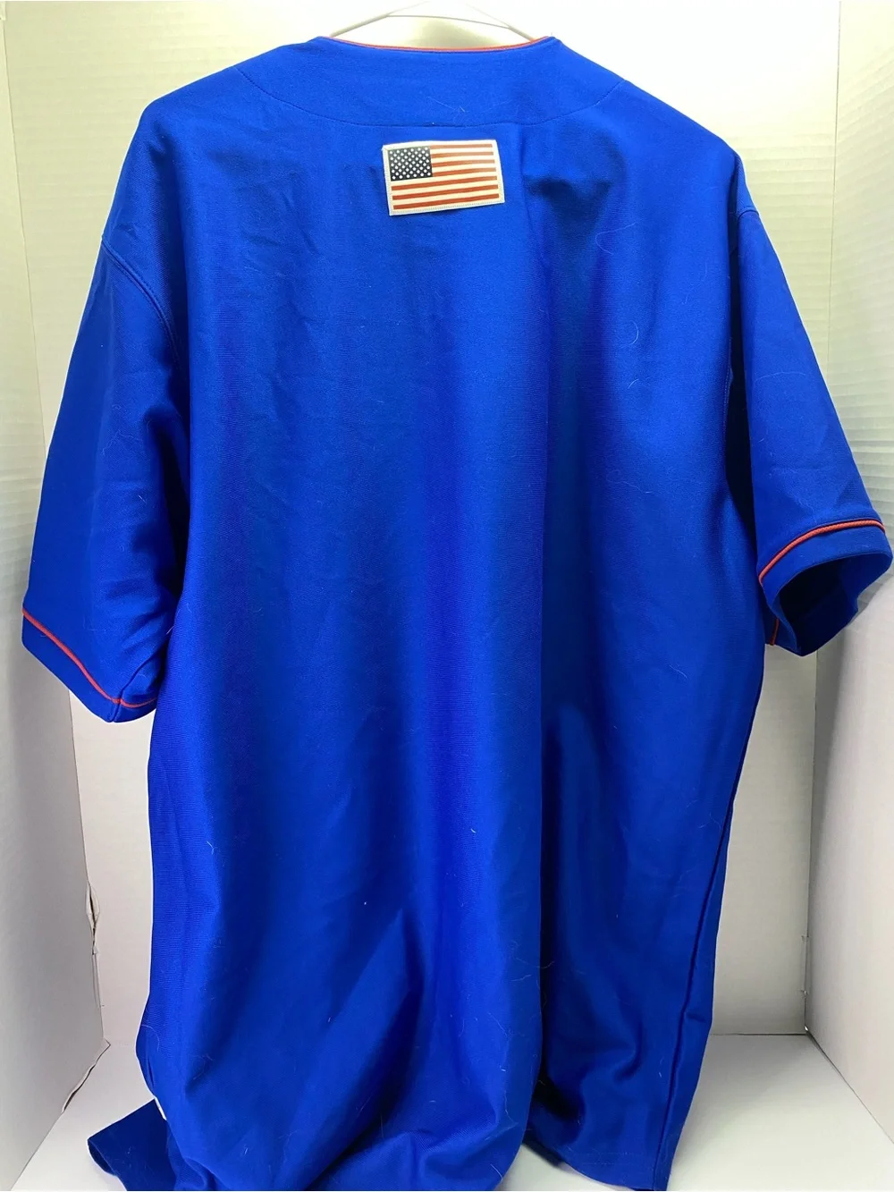 adidas Kansas Royal Blue Baseball Jersey with Red & White Trim